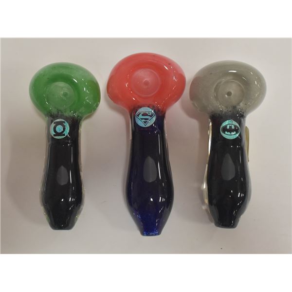 LOT OF 3 SUPERHERO PIPES