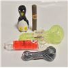 Image 1 : LOT OF FIVE MISC GLASS PIPES