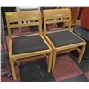 Image 1 : 2 PCS WOODEN CHAIR