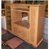 Image 1 : OAK ENTERTAINMENT CENTRE- 51" X 63" X 19"