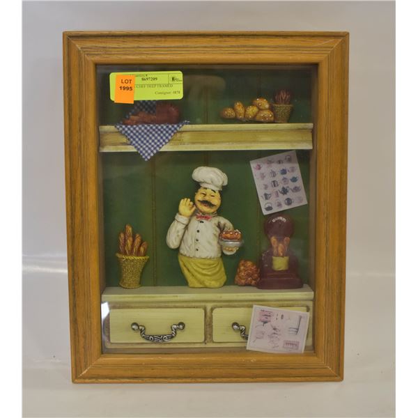 KITCHEN CHEF DEEP FRAMED PICTURE