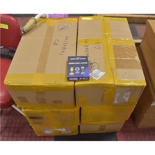 6 BOXES OF INDIVIDUAL LIGHT UP COASTERS