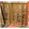 Image 1 : 4 PIECE ORIENTAL WALL HANGING ART 15" X 40"