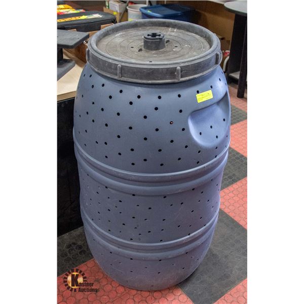 COMPOST BARREL ROTRO 40" HIGH WITH COVER