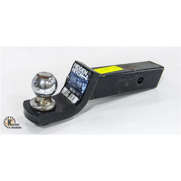 HIDDEN HITCH TRAILER RECIEVER WITH 1 7/8 BALL