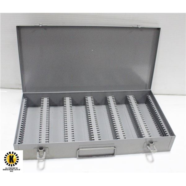 EMPTY METAL COIN COLLECTOR CASE