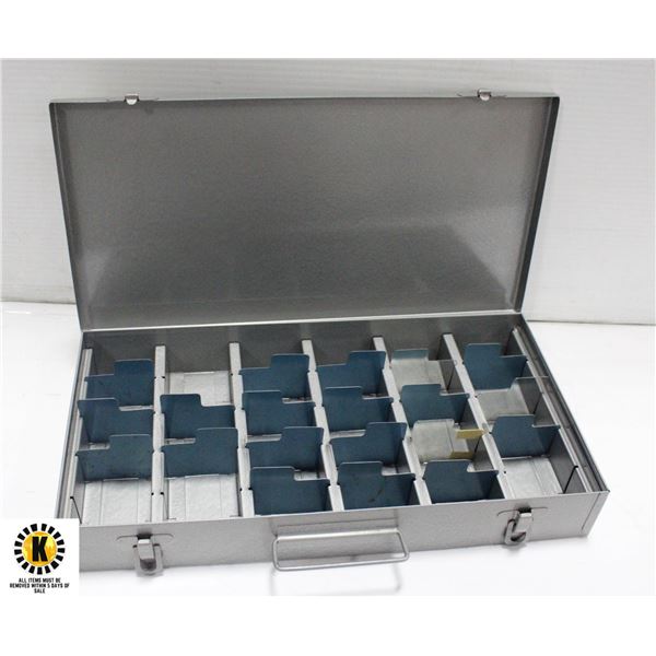 EMPTY METAL COIN COLLECTOR CASE