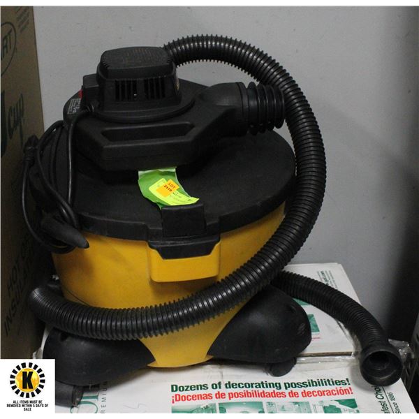 SHOP VACUUM + ATTACHMENTS,