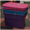 Image 1 : BUNDLE OF 3 STERILITE 76 LITER STORAGE TOTES