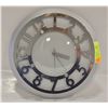 Image 1 : SILVER COLOURED WALL CLOCK