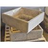 Image 1 : 2 CONCRETE PLANTERS (2) 30" X 30" X 12" HIGH