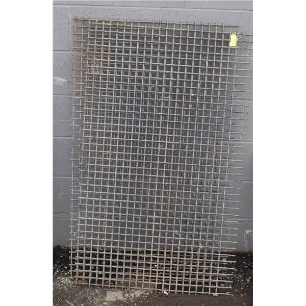 LOT OF TWO 48" X 27" HIGH CARBON STEEL SCREENS
