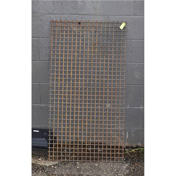 LOT OF TWO 98" X 16" HIGH CARBON STEEL SCREENS