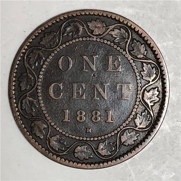 Canadian Large Cent 1881 F+