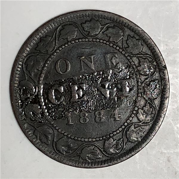 Canadian Large Cent 1884 VG