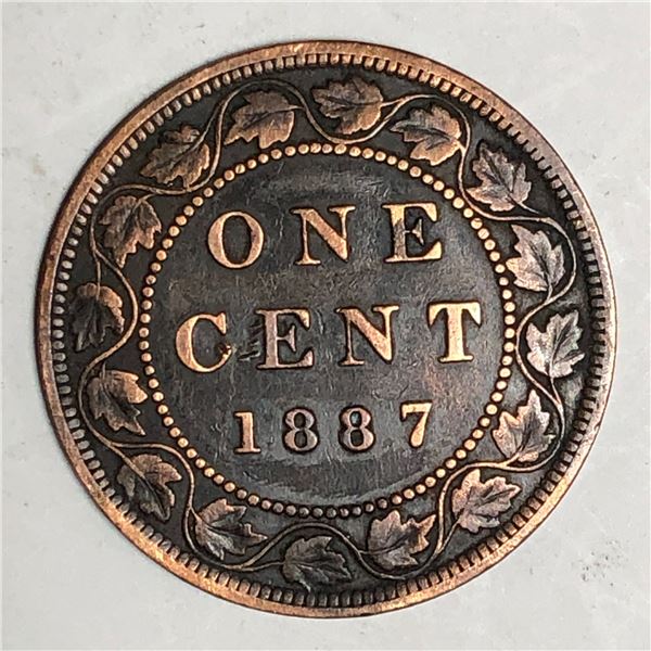 Canadian Large Cent 1887 VF+