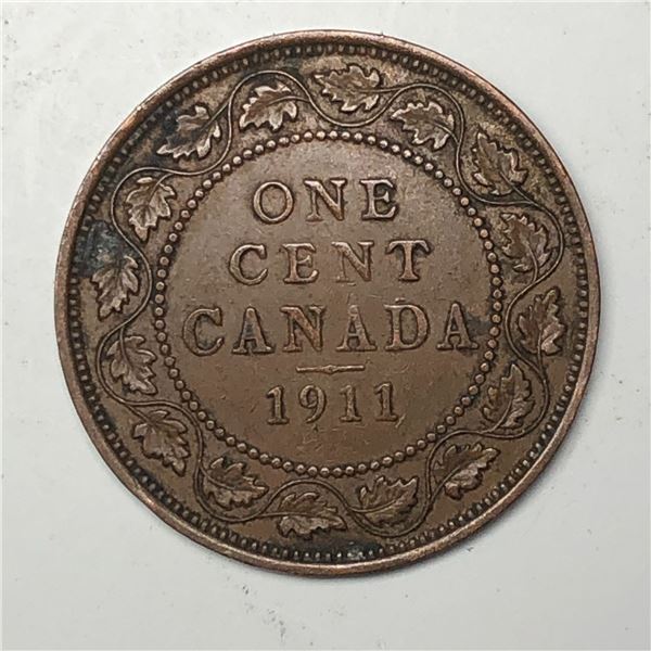 Canadian Large Cent 1911 VF