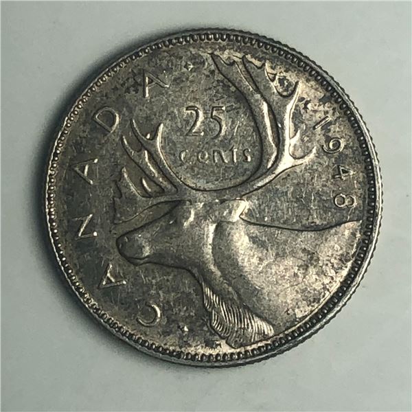 1948 King George VI 25 Cents