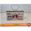 Image 1 : Tobacco Tin "DIXIE PLUG QUEEN CUT Smoking Tobacco" (4"H x 8"W x 5-1/4"D) (SEE PICS!)