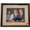 Image 1 : Framed & Matted Photo of George Forman; Sonny Liston & Mohamed Ali (18"H x 22"W) (SEE PICS!)