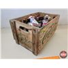 Image 9 : "Drink Coca-Cola" 1975 Wood Crate Lot w/Variety Cans (3) & Bottles (26) (Crate Measures: 10-1/2"H x 