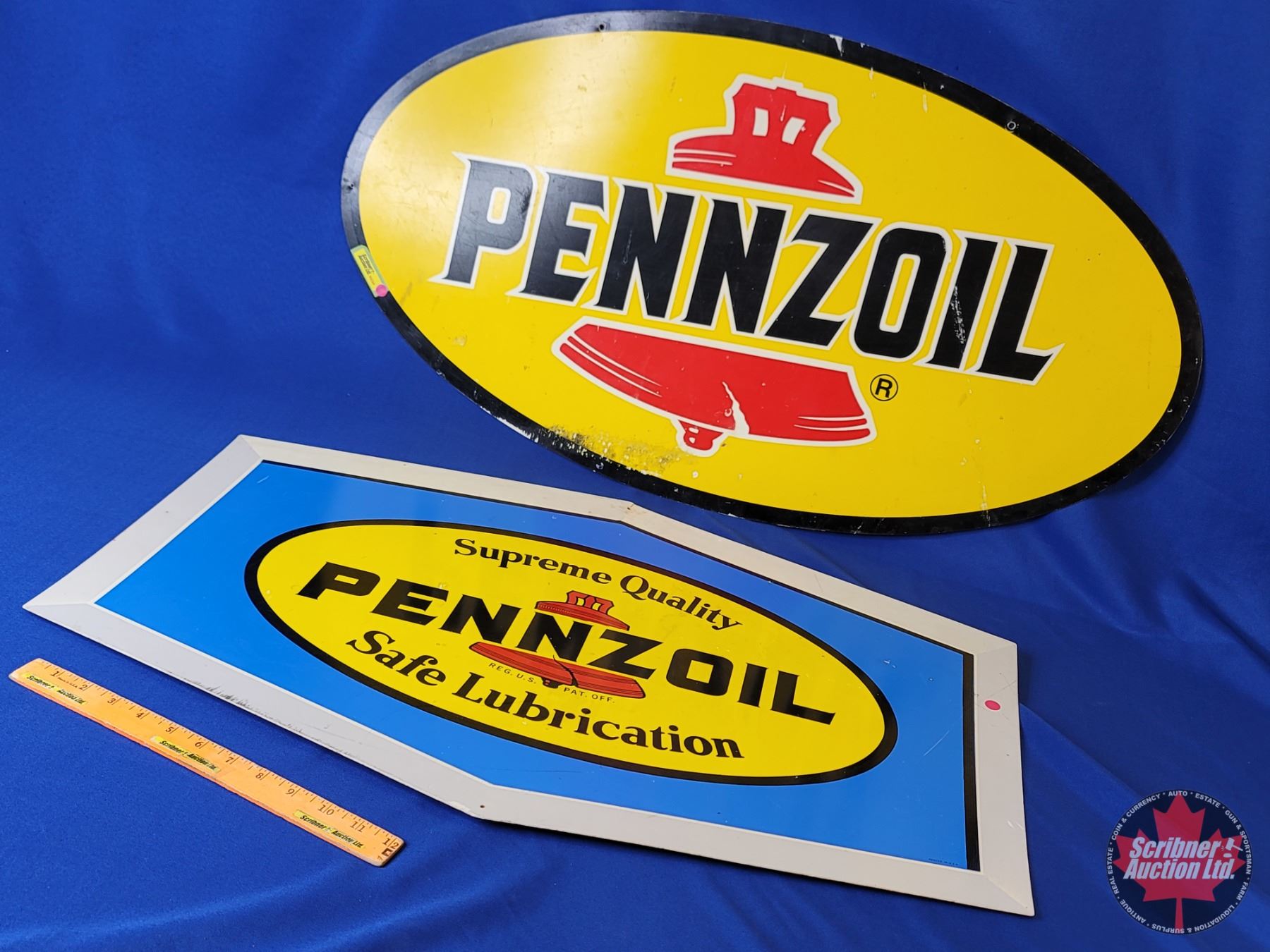 Pennziol Sign PENNZOIL Signs (2): - Oval (19