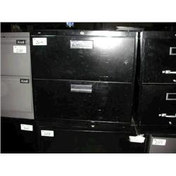 Black 2 Drawer Lateral File