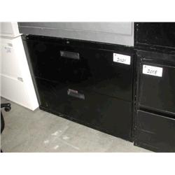 Black 2 Drawer Lateral File