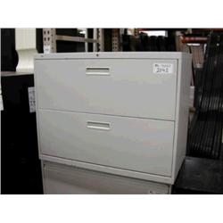 36" Grey 2 Drawer Lateral File