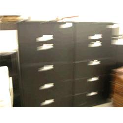 Hon Black  5 Drawer Lateral File
