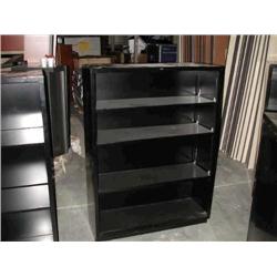 Black Metal Book Case