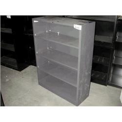 Gray Metal Book Case