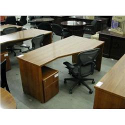 Cherry 72" Corner Desk