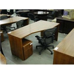 Cherry 72" Corner Desk