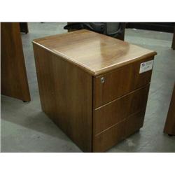 Cherry Box/File Mobile Pedestal w/ lock