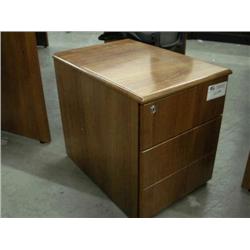 Cherry Box/File Mobile Pedestal w/ lock