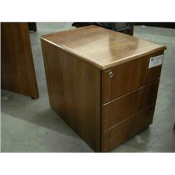 Cherry Box/File Mobile Pedestal w/ lock