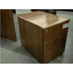 Cherry Box/File Mobile Pedestal w/ lock