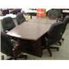 Image 1 : 8' Mahogany Board Room Table