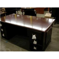 72"x36" Executive Double Ped Desk