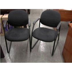Pair of Black Guest Chairs