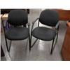Image 1 : Pair of Black Guest Chairs