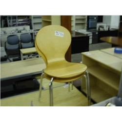 Pair of Maple Stacking Chairs