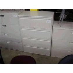 Gray 4 Drawer Lateral File Cabinet