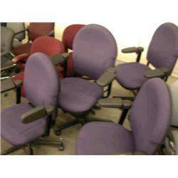 5 Purple Steelcase Turnstone Chairs