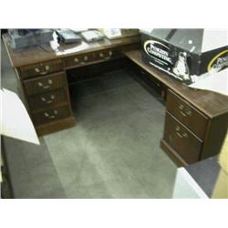 Tradition Cherry Desk with Return & Credenza