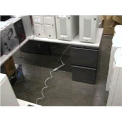 Gray Knoll Desk w/ Return