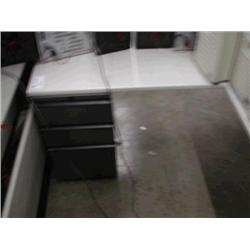 Gray Knoll Desk w/ Return