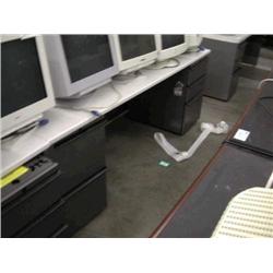 Gray Knoll Double Pedestal Desk