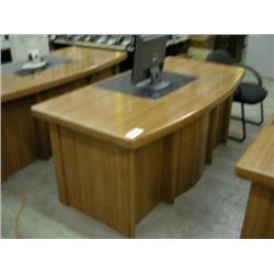 Maple - Bow Front Executive Desk